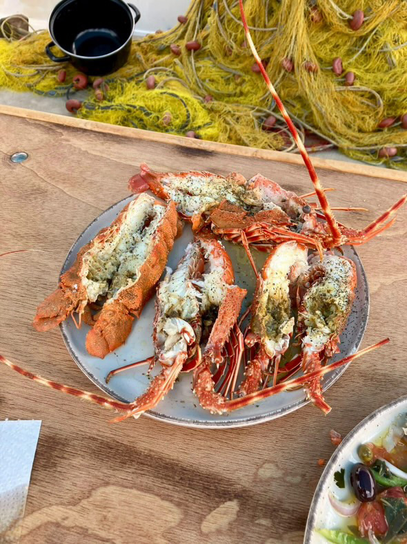 Fresh Mediterranean Lunch Onboard